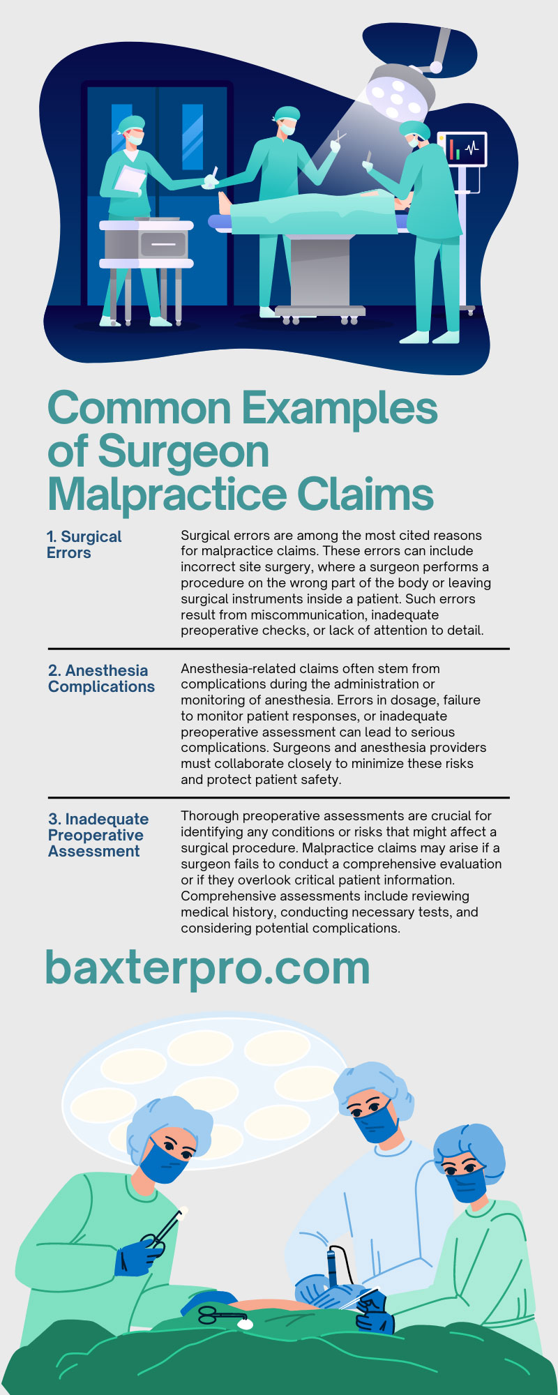 Common Examples of Surgeon Malpractice Claims