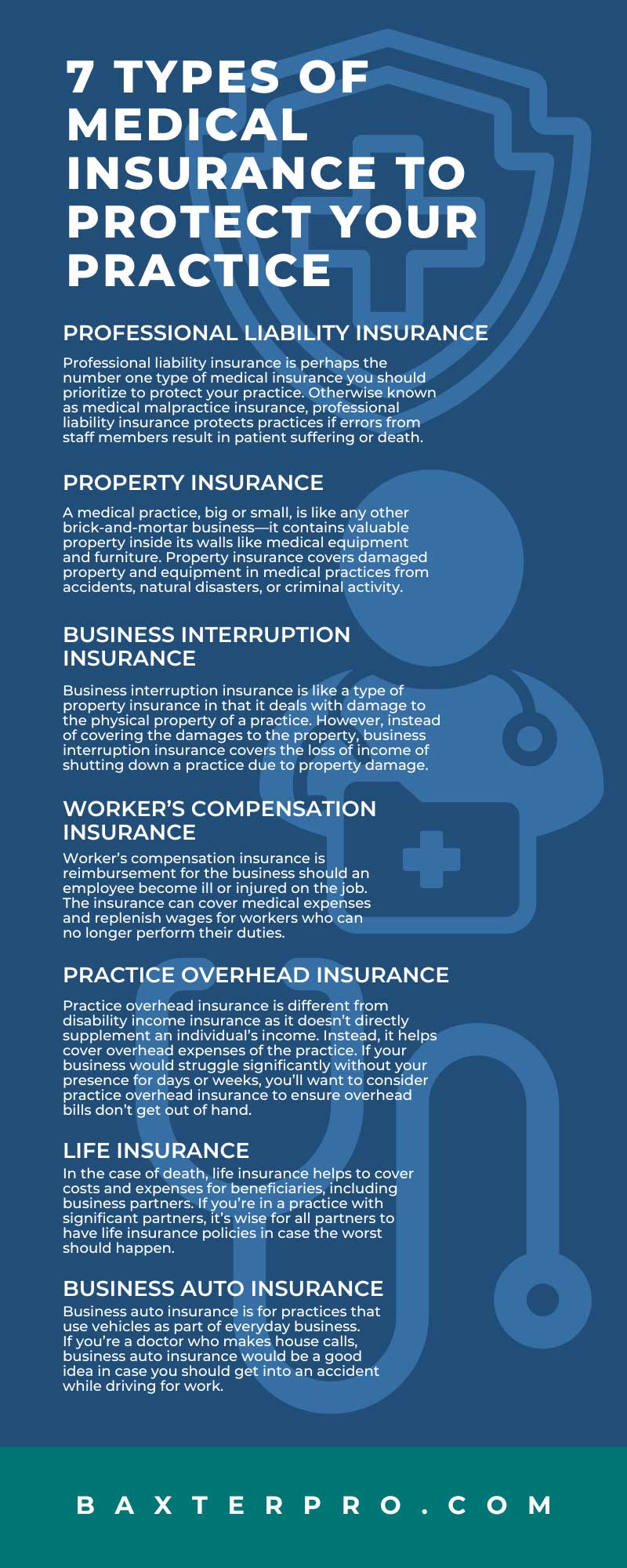 7 Types of Medical Insurance To Protect Your Practice